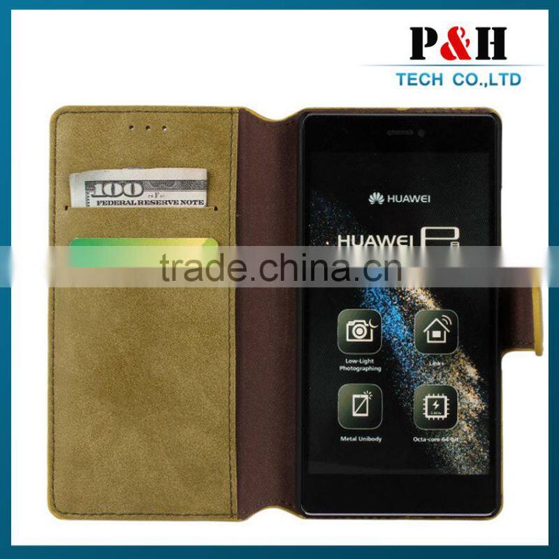 High quality leather case for Huawei P7