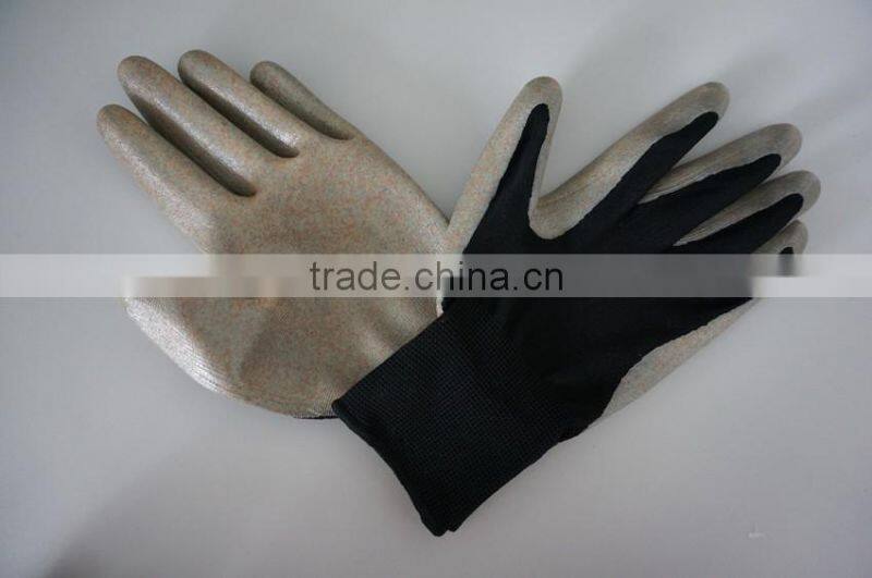 Guantes de trabajo With Nitrile Coated 13G Polyester Shell