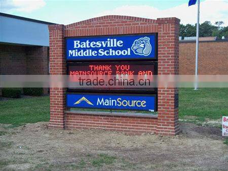 Mexico---programmable billboards screen signs Sports stadium perimeter LED P10mm display message board panel