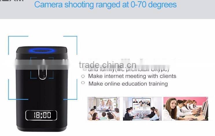 Cloudnetgo Mini PC TV Box Intel Z8300 CherryTrail Quad Core 2GB RAM 32GB ROM compute Box Win 10 OS with Camera