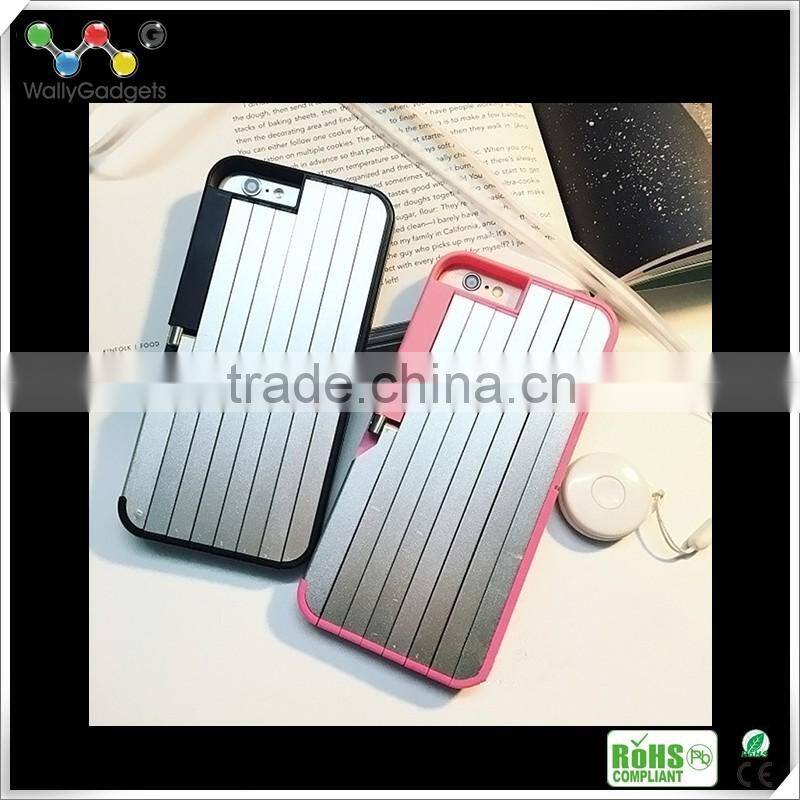 colorful phone case for iPhone 6/6s/6 plus/6s plus, selfie stick phone case holder