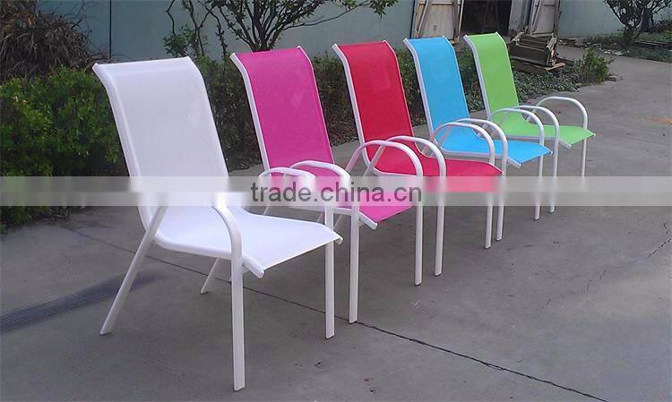 Simple structure with high quality aluminum metal sling chair