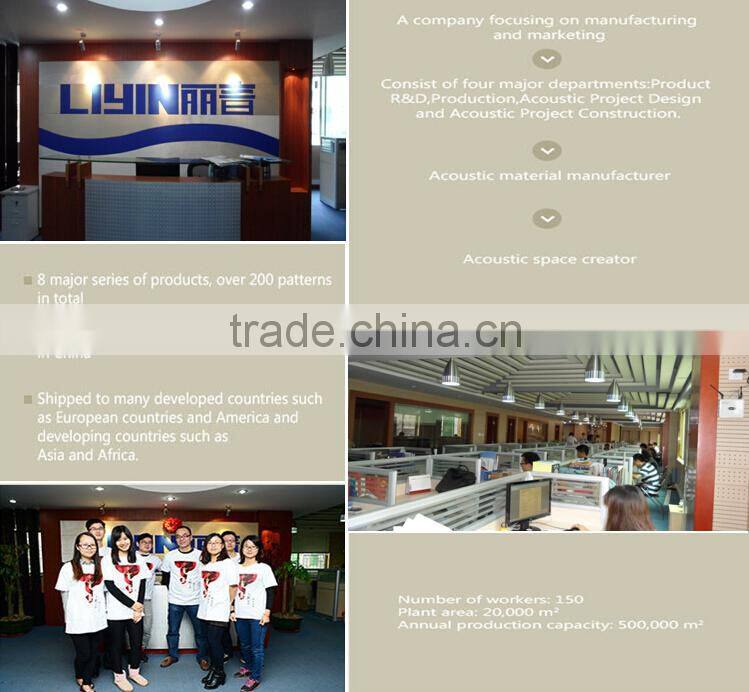 sound insulation MDF wooden perforated acoustic panel for auditorium
