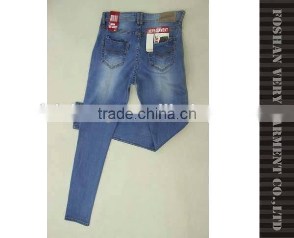 light blue ladies jeans top design with unique pocket