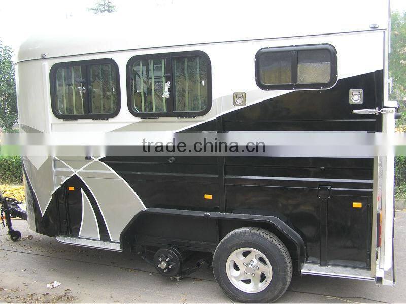 3 horse angle load camp trailer