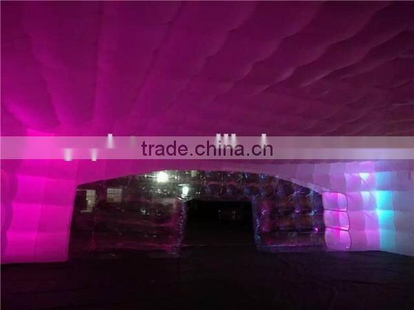 led inflatable photo tent/giant inflatable cube tent/led photo booth for advertising