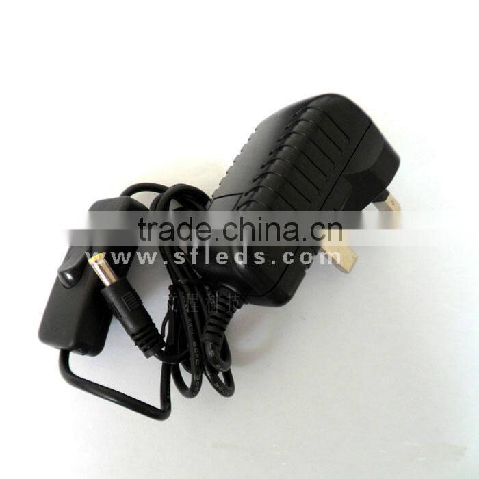DC12V 1A US rules in the regulation black button lamp switching power supply 12W power adapter