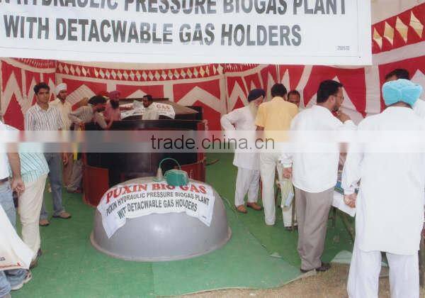 China Puxin Durable Home Use 10m3 Hydraulic Pressure Biogas Digester