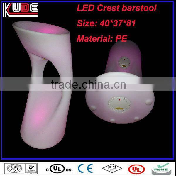 LED Luminous furniture bar night tall stool/outdoor modern unique bar stools