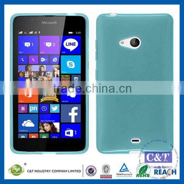 C&T Rubber Protective Shell Soft Gel TPU Phone Back Case Cover for Nokia Microsoft Lumia 650 5.0 inches