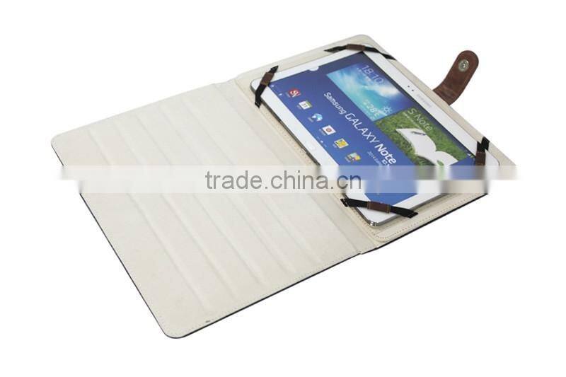 4 elastic bands stand horizontal fashion universal tablet case leather cover