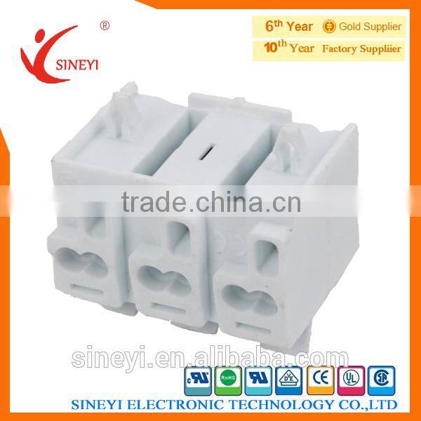 923 Yuyao Sineyi PA66 Brass nickel plating wire connector earth plate CE UL easy fixing Luminaire Connector