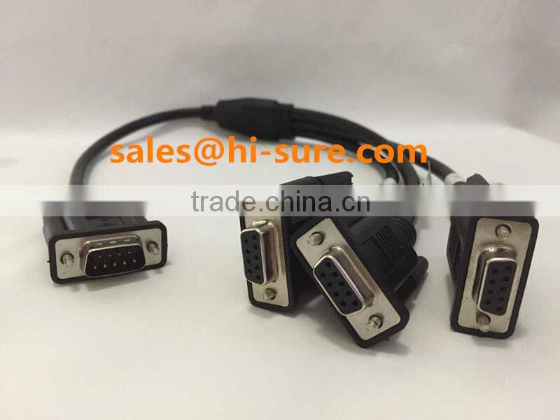 DB9 connector rs232 male to female adapter split cable