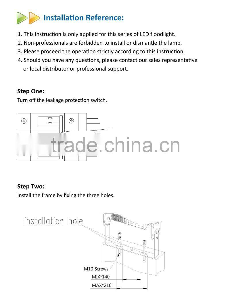 High Lumen Module High Power 50W Waterproof LED Tunnel Light