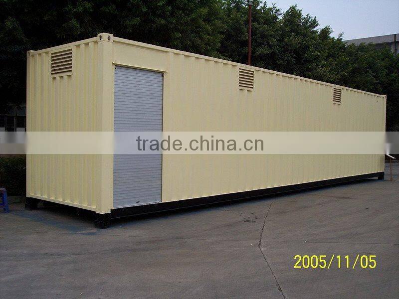 Modified sea container gas and petrol station