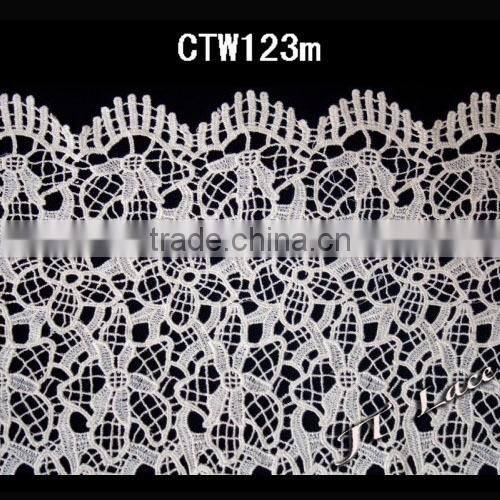 Embroidery lace curtain fabric/ decorate laceCTW121m