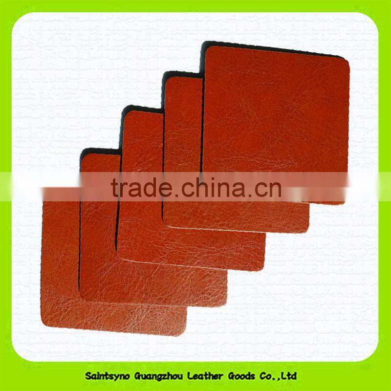 15011 Graceful and fashion leather cup coaster