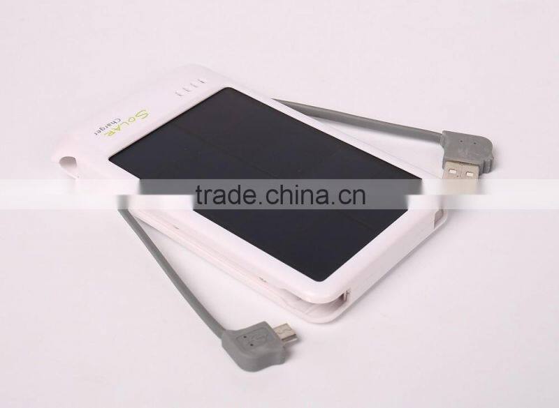 Wholesale Private Mode Solar Charger Power Bank 4000mah Solar Power Bank For Phone