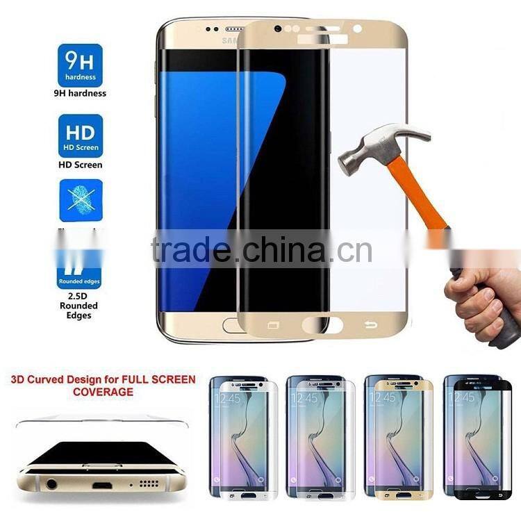 Factory Price mobile screen guard for Samsung S7 edge toughened glass