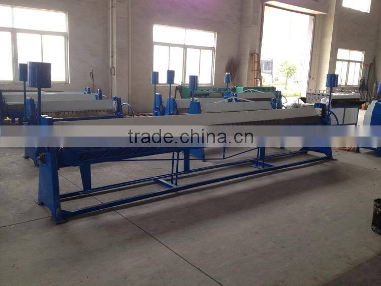 ventilation pipe steet sheet hand folding machine
