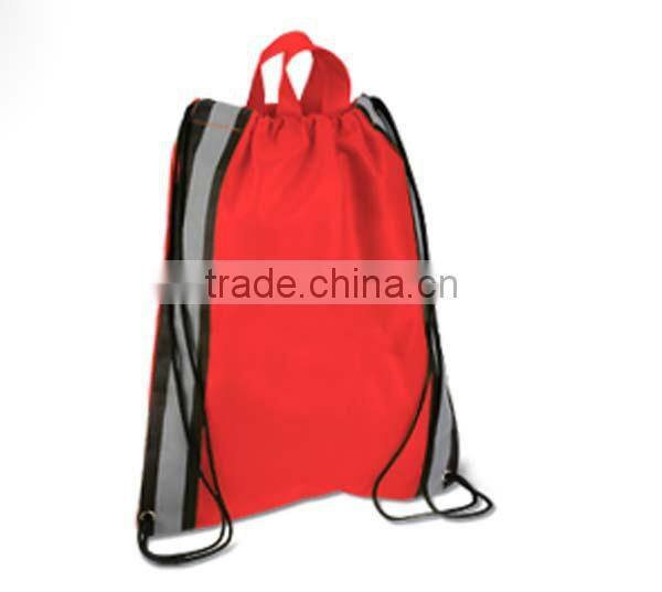 Fashionable no-woven fabric drawstring backpack