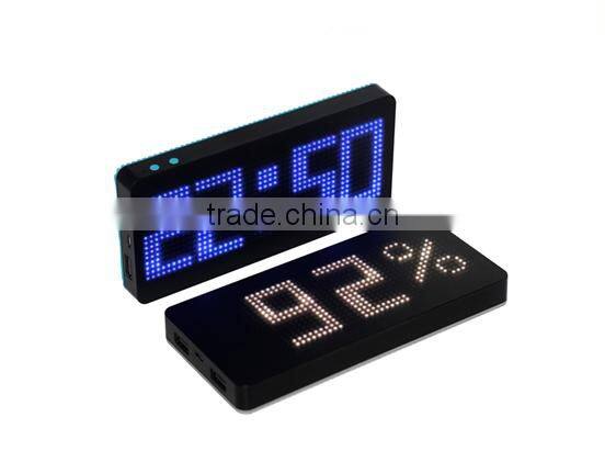 unique design dual usb port wholesale power bank 10000mah capacity