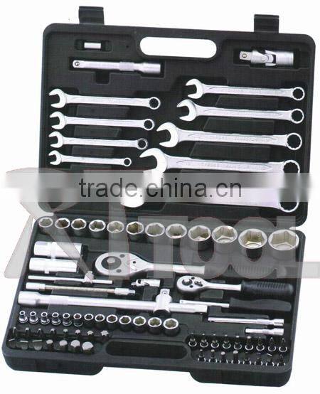 2015 High Quality-82pcs Antique Dr.1/2&1/4Socket Wrench Tool Kit Hand Tool Kit