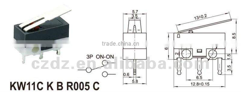 waterproof micro switch,Push button micro switch for small appliance