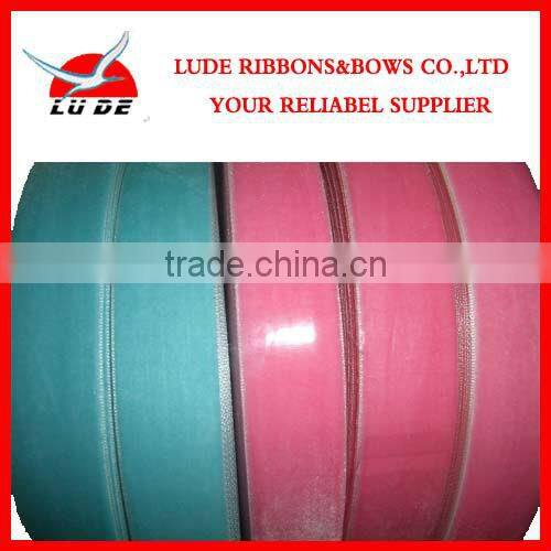 2014 new designs double sided velvet ribbon