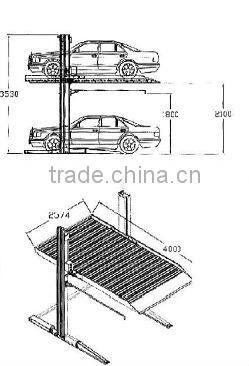 JUNHV hot sale car parking lift with CE certificate JH-TP2700A