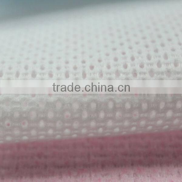 China manufacturer meshed OEM net spunlace nonwoven for wipes