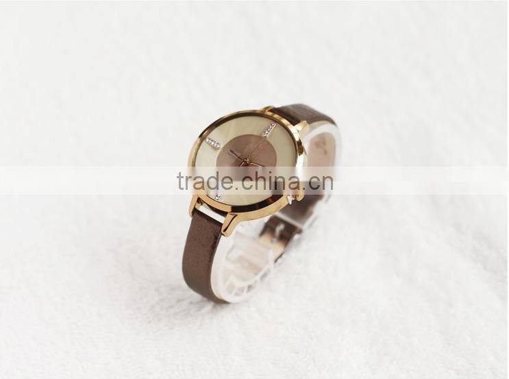 Leather Strap Quality Fashion Girls Wrist Watches