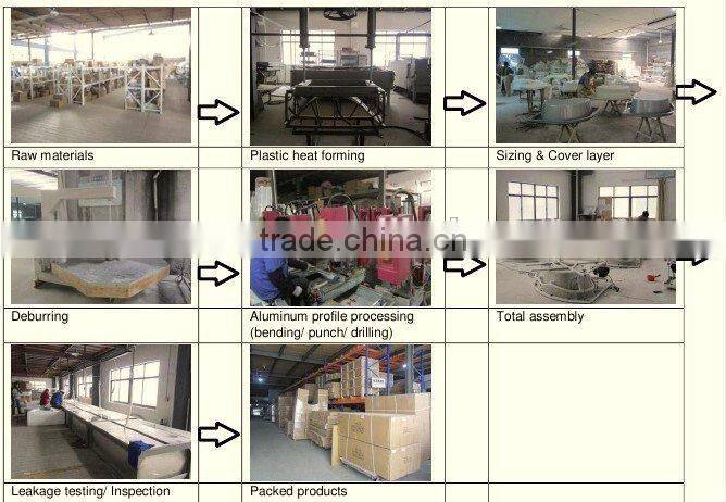 Low tray acid glass shower enclosure(601-5MS)