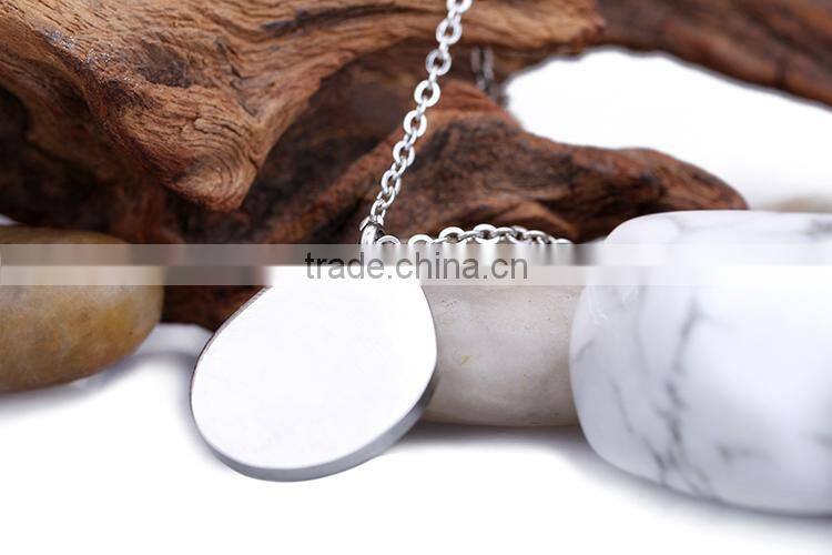 stainless steel enamel semi pendant jewelry