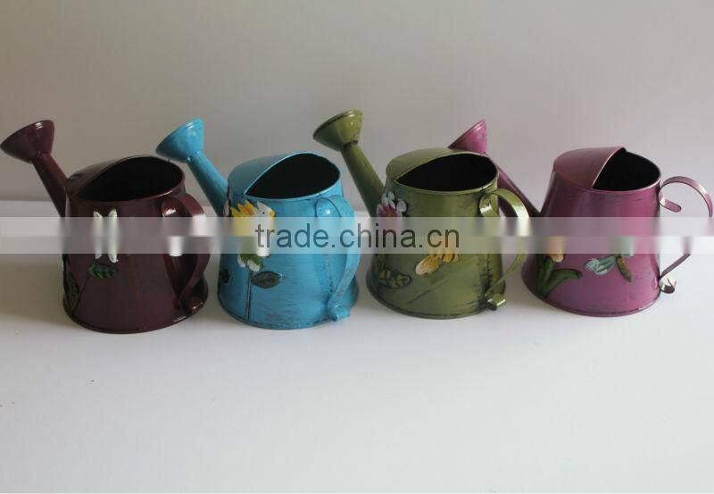 antique garden metal flower pots