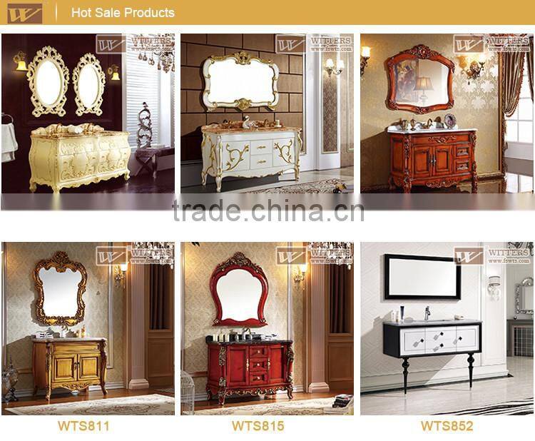 Royal gold bathroom vanity with soft close hinges WTS201