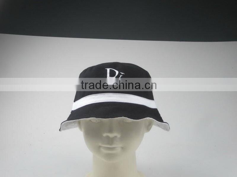 High Quanlity Commercial black bucket hat with printed LOGO