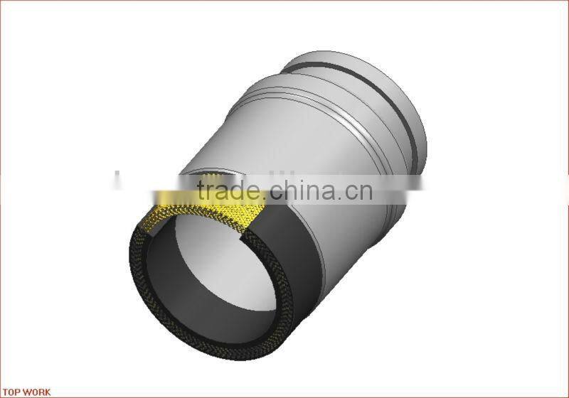 steel wire reinforcement rubber concrete pump end hose