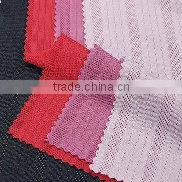 100% polyester semi-jacquard mesh knit fabric suitable for sportswear