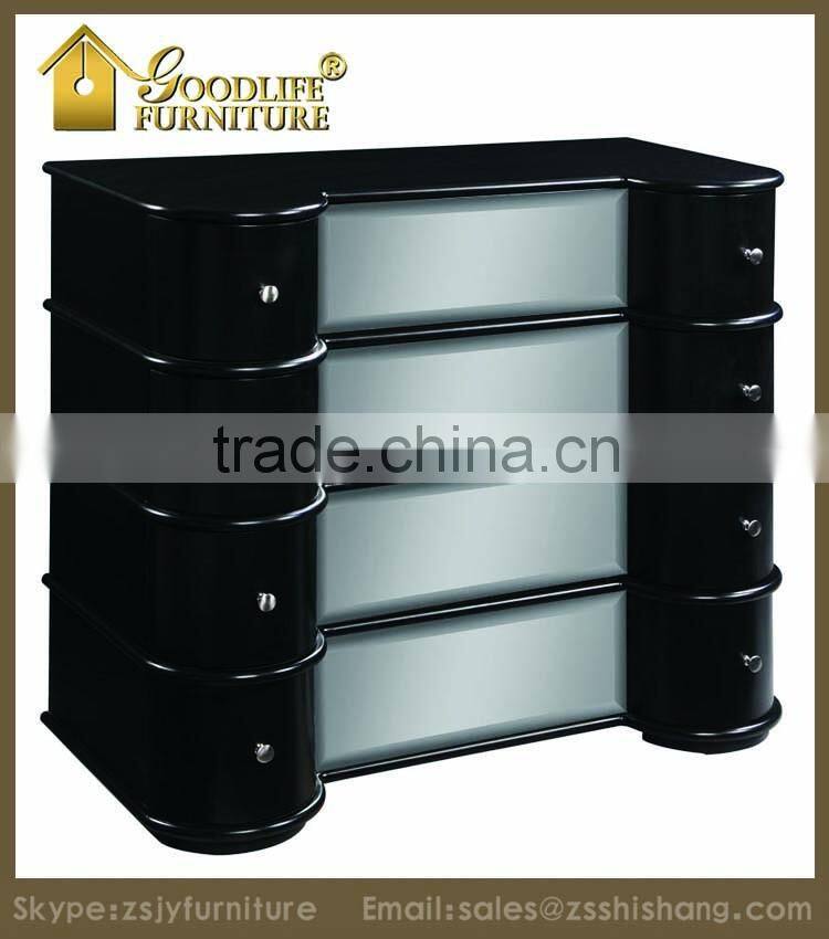 2016 New French Style Mirrored Chest of Drawers for Home Living Room Furniture