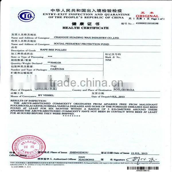 beekeeping factory wholesale new fresh natural rape bee pollen