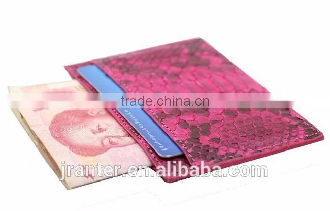 2016 fashion Python snakeskin leather creddit card case,business name card holder