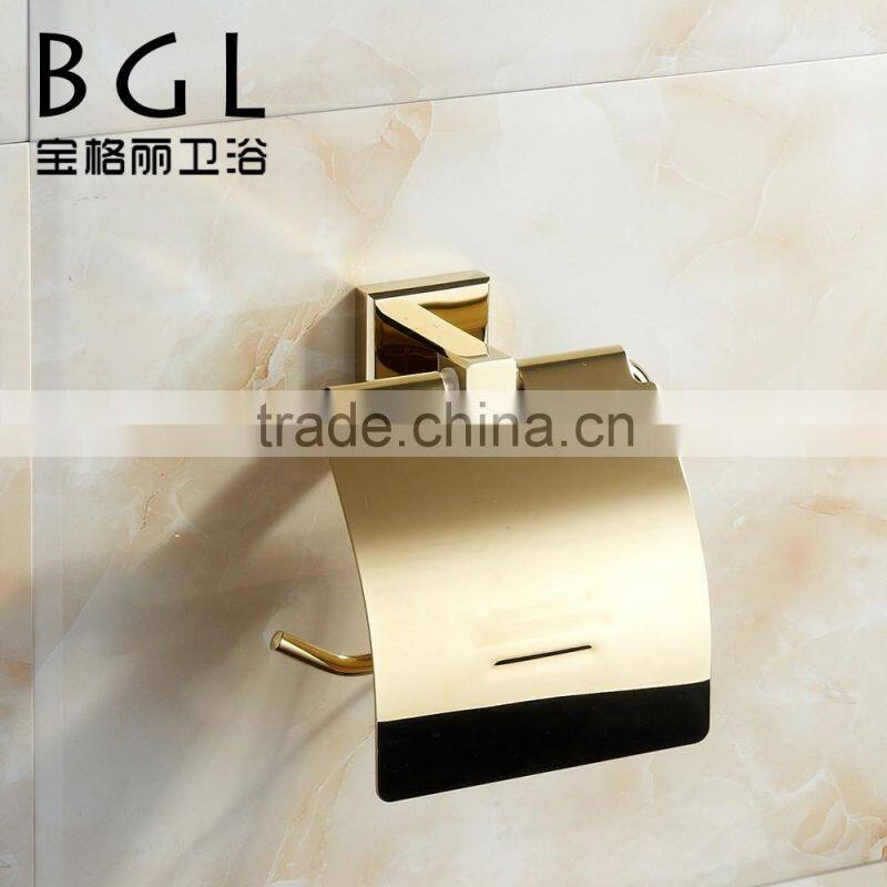 80233 factory new fashion gold toilet paper holder brass bathroom accessories