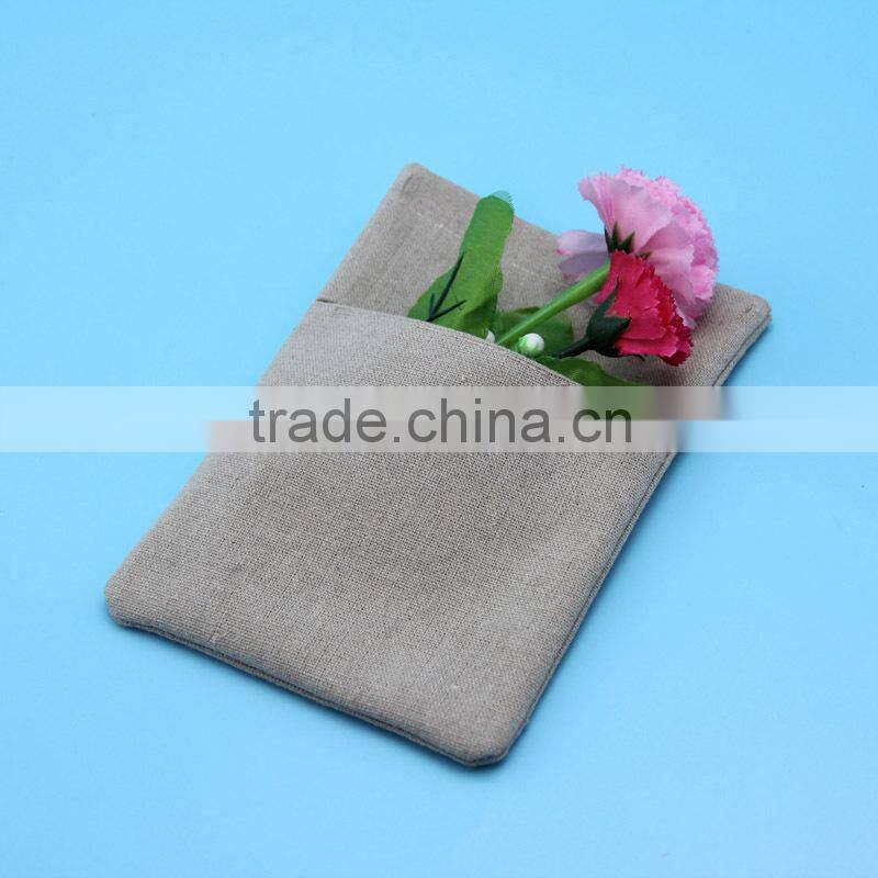 Fancy eco drawstring burlap bag for postcard bag