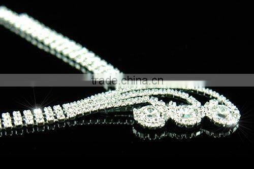 Bridal Crystal Rhinestone Necklace Earrings Set CS1068