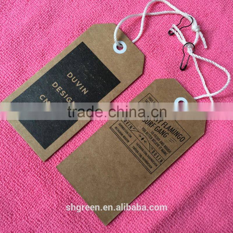 Uncoated surface original printing paper cardboard tag