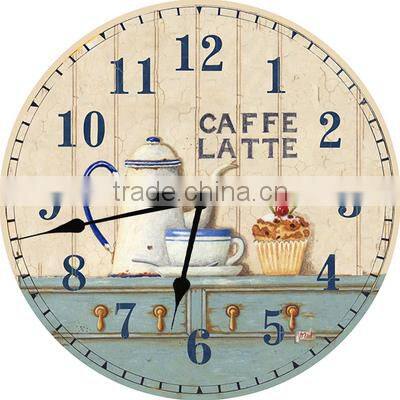 Antique MDF Wall Clock / Retro Vintage Style MDF Clock Wall