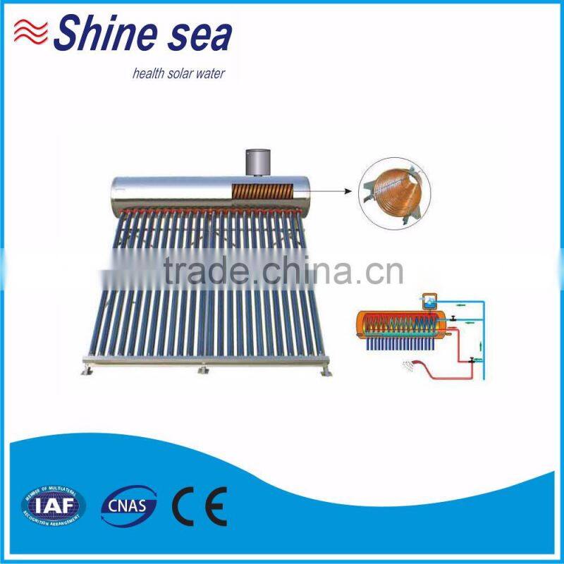 pre-heated pressure solar water heater with cooper pipe