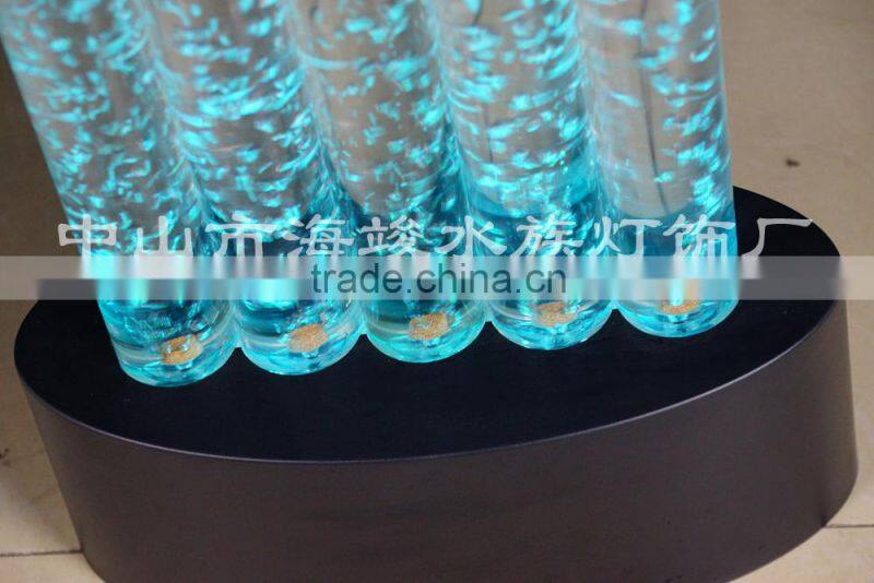 indoor color changing water faintain Led lighting water bubble decoration