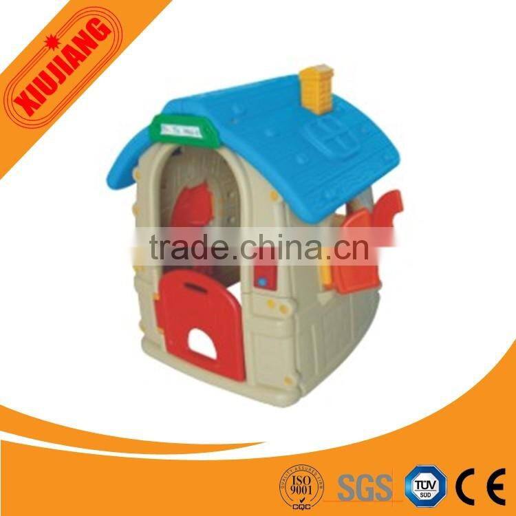 outdoor playhouse/plastic houses with slide for kids cheap